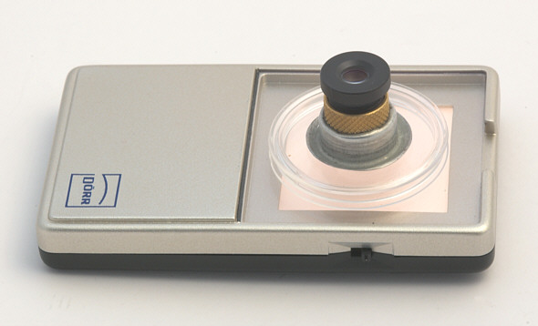 [ Light-box, webcam objective as loupe ]