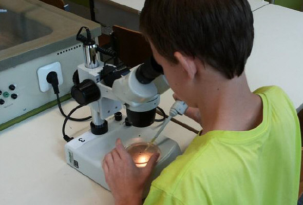 [ Nils with pipette ]