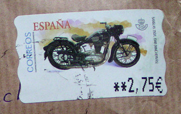 [ stamp on our ebay moss package from the Canary Islands ]