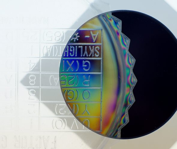 [ Freilegung eines Polfilters aus der Fassung, Ergebmis ]