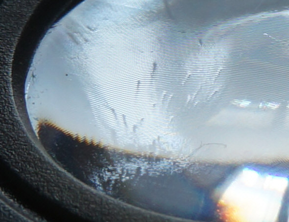 [ "Triview"-Lupe, Makroaufnahme ]