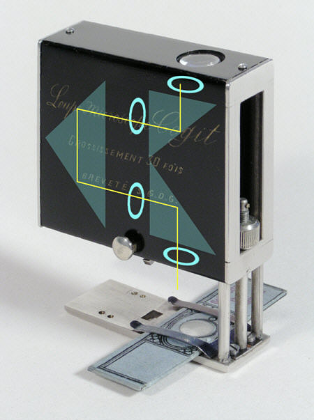 [ Strahlengang im Cogit Lupenmikroskop ]