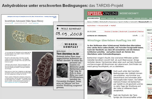 [ Pressemeldungen zum TARDIS-Projekt ]