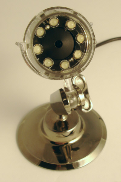 [ USB-Mikroskop (Ebay), Frontalansicht ]